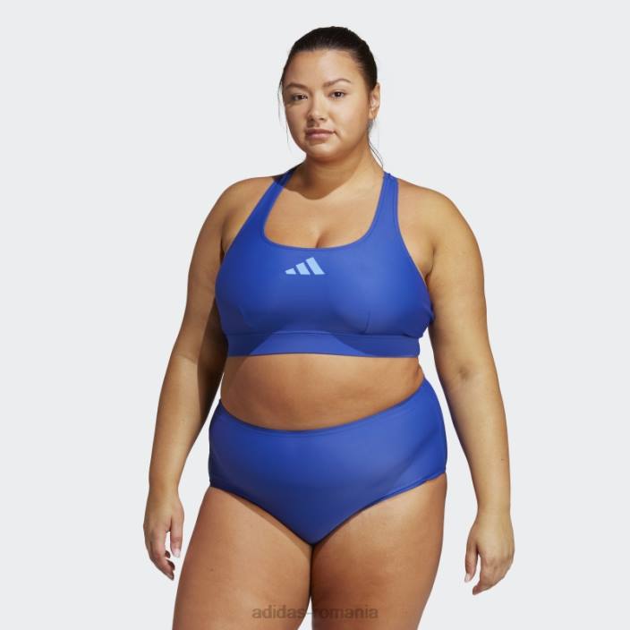 Adidas top de bikini sport albastru (mărime plus) femei albastru 2JBN16678
