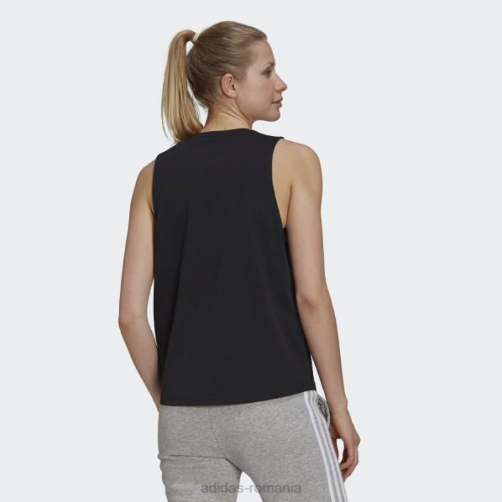 Adidas esențiale bluză cu logo mare alb fashion femei alb negru 2JBN2548