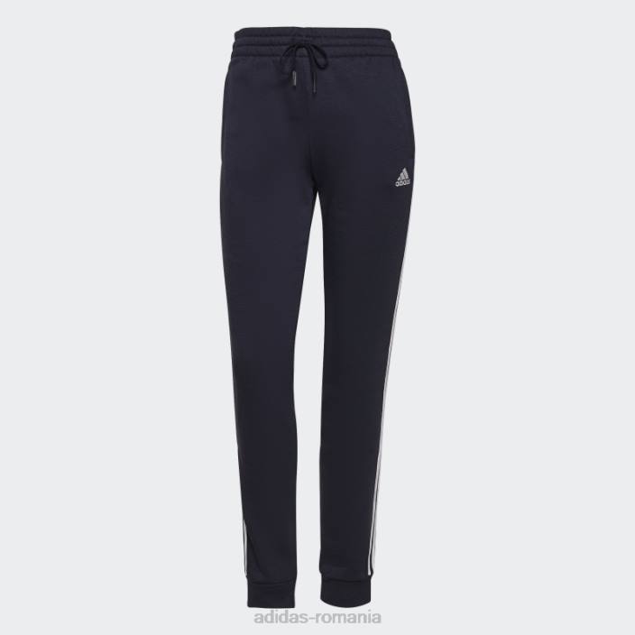 Adidas essentials fleece pantaloni cu 3 dungi cerneală femei cerneală/alb 2JBN2714