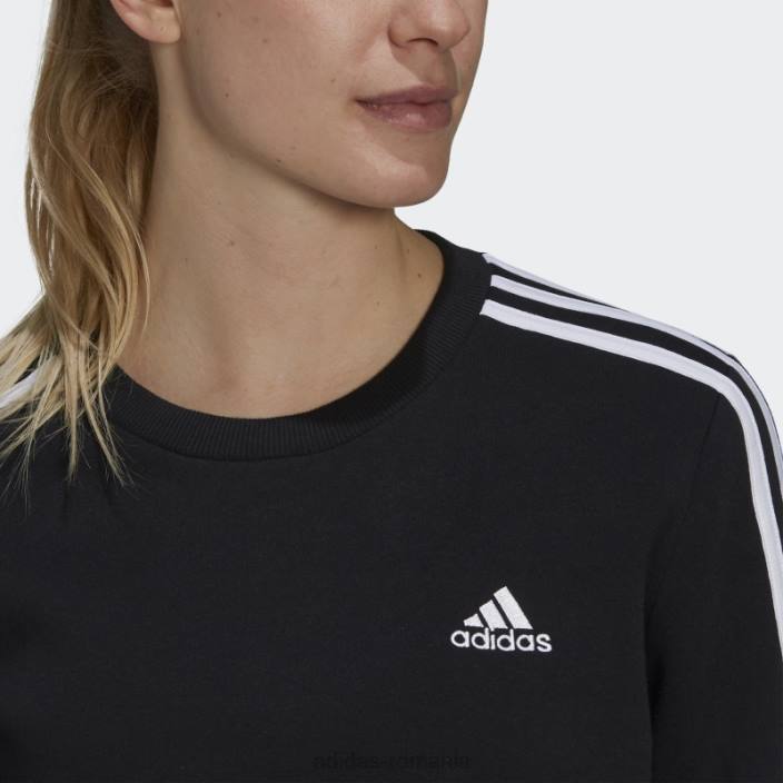 Adidas hanorac fleece cu 3 dungi negru adidas femei alb negru 2JBN2994