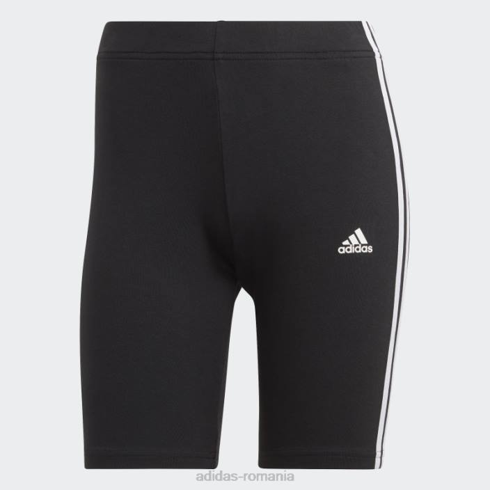 Adidas pantaloni scurți pentru biciclete cu 3 dungi negru adidas femei alb negru 2JBN2316