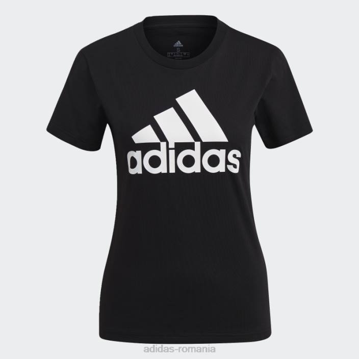 Adidas tricou cu logo essentials alb femei alb negru 2JBN2482
