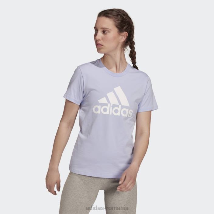 Adidas tricou cu logo violet tone essentials femei ton violet/alb 2JBN3701