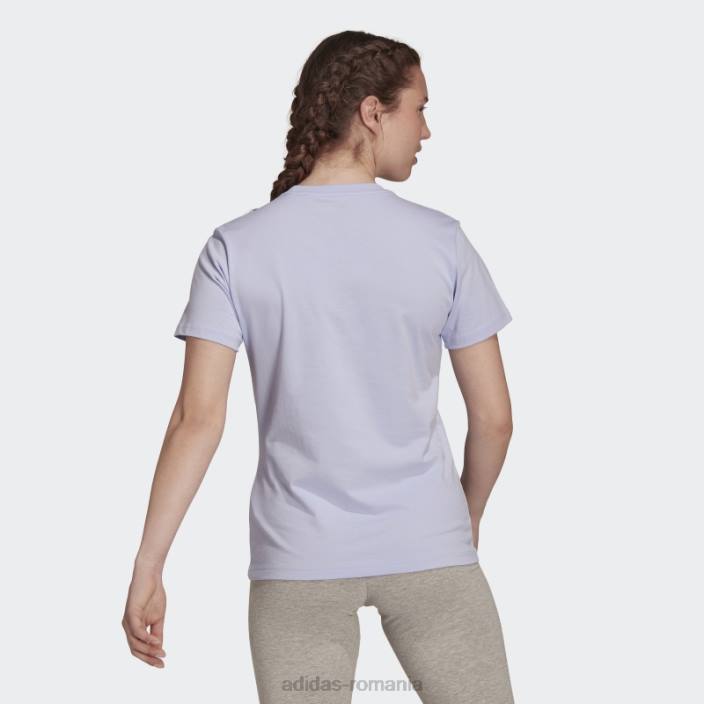 Adidas tricou cu logo violet tone essentials femei ton violet/alb 2JBN3701