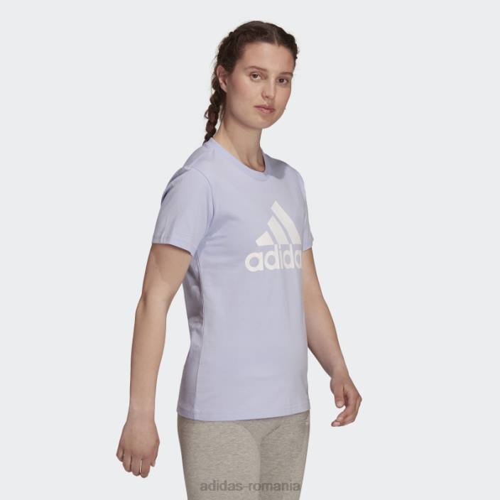 Adidas tricou cu logo violet tone essentials femei ton violet/alb 2JBN3701
