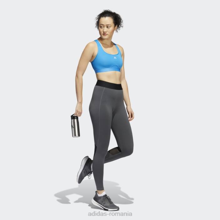 Adidas Colanti 7/8 techfit rezistenti la perioada gri inchis, negru femei erica gri închis 2JBN3056