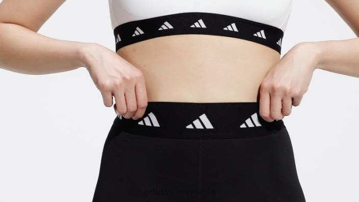 Adidas Jambiere scurte de 3 inci, negri, rezistente la perioada techfit femei negru 2JBN16871