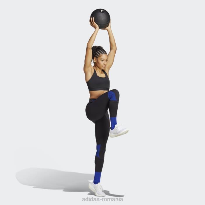 Adidas Leggings negri fără sudură techfit recharge femei negru 2JBN16831