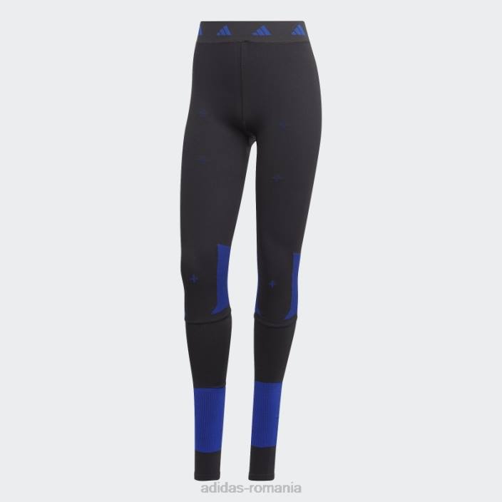 Adidas Leggings negri fără sudură techfit recharge femei negru 2JBN16831