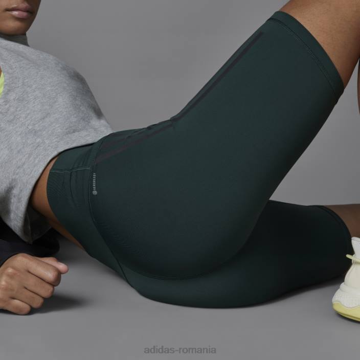 Adidas Leggings pentru biciclete optime trainicons cu 3 dungi verzi adidas femei verde 2JBN3132