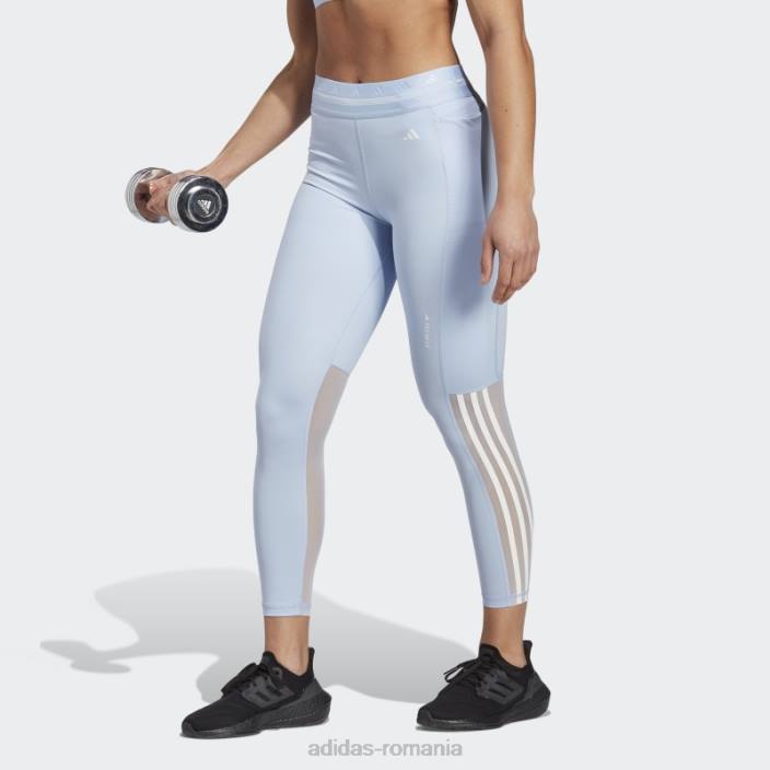 Adidas Leggings techfit hyperglam 7/8 albastru zori adidas femei zori albastre 2JBN9672