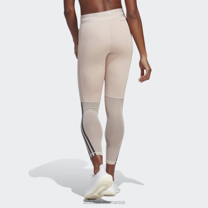 Adidas Leggings techfit hyperglam 7/8 taupe adidas femei taupe 2JBN9654
