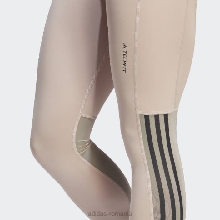 Adidas Leggings techfit hyperglam 7/8 taupe adidas femei taupe 2JBN9654