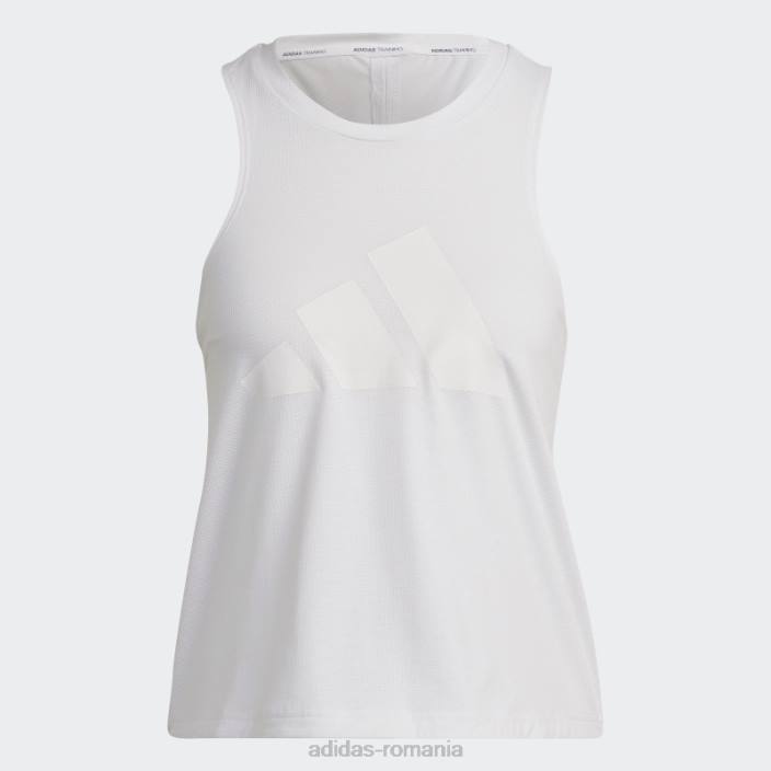 Adidas Tren icons 3 bar logo tank top alb femei alb 2JBN9397