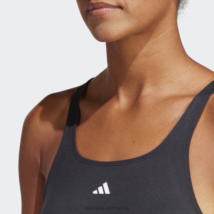 Adidas Tren icons 3-stripe tank top negru femei alb negru 2JBN17317