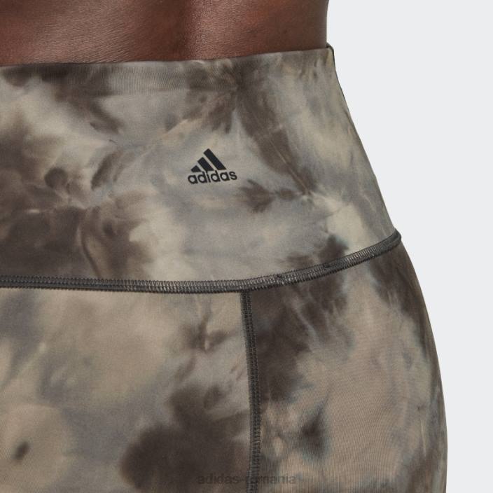 Adidas Yoga studio pământ evazat 7/8 jambiere aluminiu adidas femei aluminiu/carbon 2JBN10674