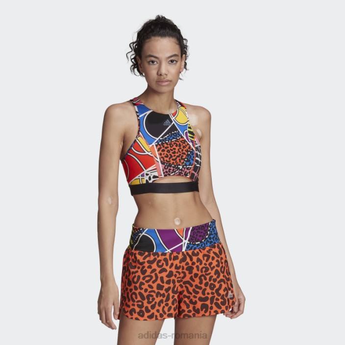 Adidas adevărat portocaliu bogat mnisi sutien mediu suport femei adevărat portocaliu/violet 2JBN2932
