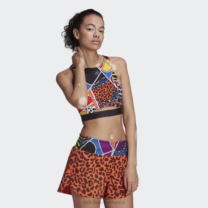 Adidas adevărat portocaliu bogat mnisi sutien mediu suport femei adevărat portocaliu/violet 2JBN2932