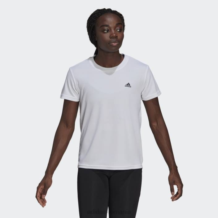 Adidas aeroready conceput pentru a muta sport tricou alb femei alb negru 2JBN10292