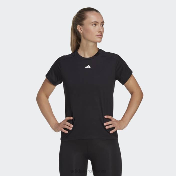 Adidas aeroready train essentials branding minimal tricou negru adidas femei negru 2JBN2430