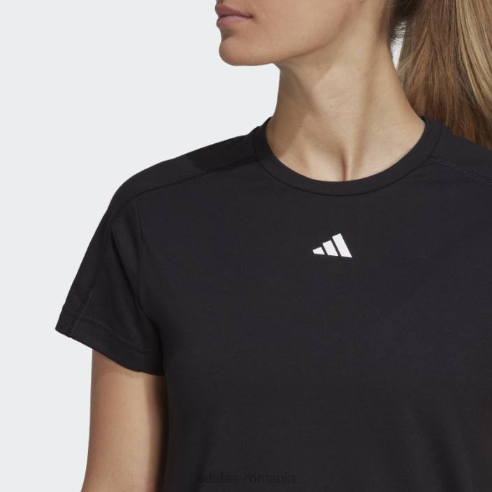 Adidas aeroready train essentials branding minimal tricou negru adidas femei negru 2JBN2430