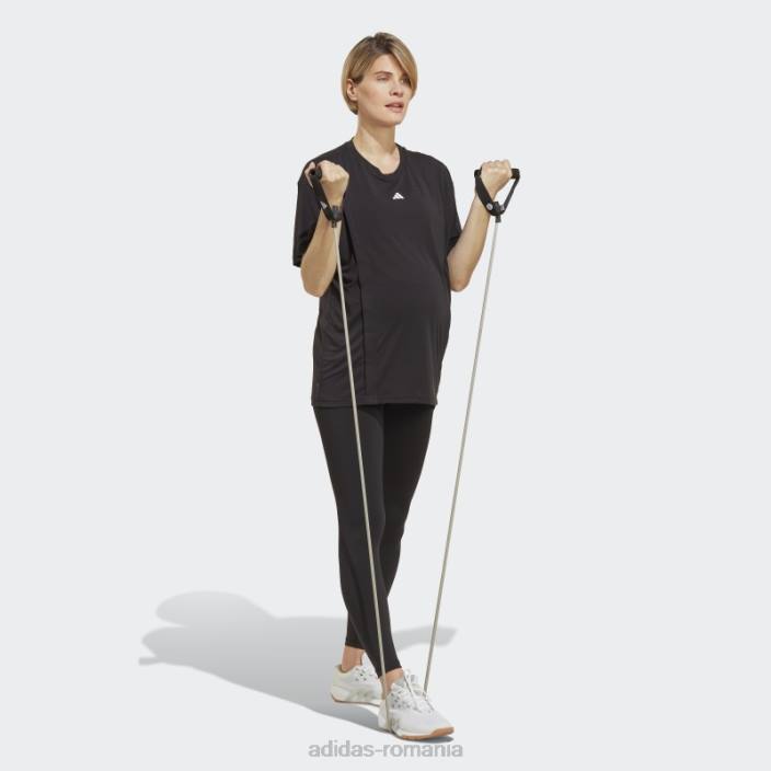 Adidas aeroready train essentials tricou pentru alaptare (maternitate) alb moda femei alb negru 2JBN9518