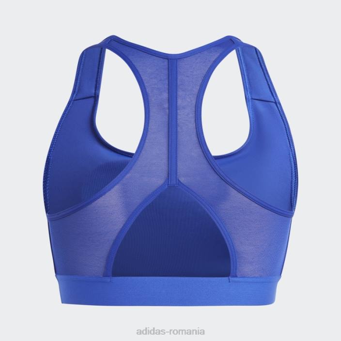Adidas albastru powerreact hyperbright sutien mediu sutien fashion femei albastru 2JBN2223