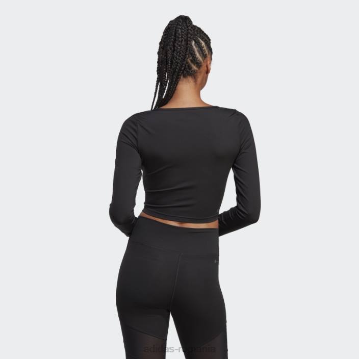 Adidas antrenament dance top cu maneca lunga negru adidas femei negru 2JBN17370