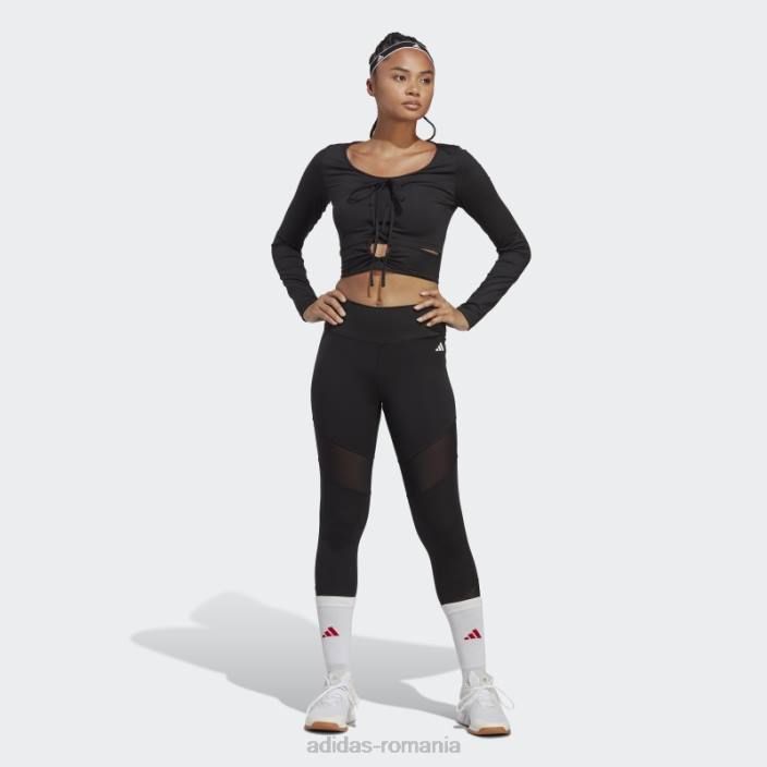 Adidas antrenament dance top cu maneca lunga negru adidas femei negru 2JBN17370