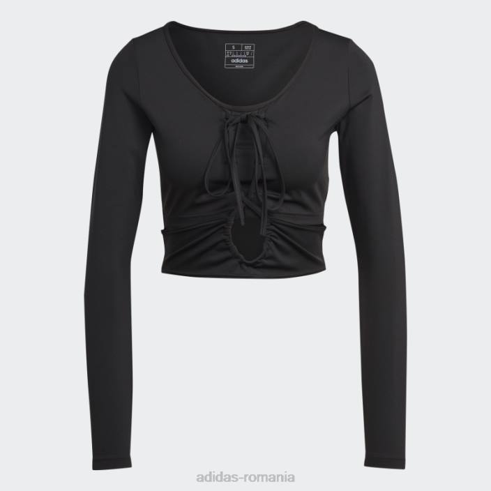 Adidas antrenament dance top cu maneca lunga negru adidas femei negru 2JBN17370