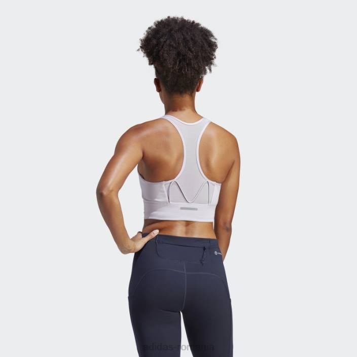 Adidas argintiu zori mediu sustinere alergare buzunar sutien fashion femei zori argintii 2JBN2295