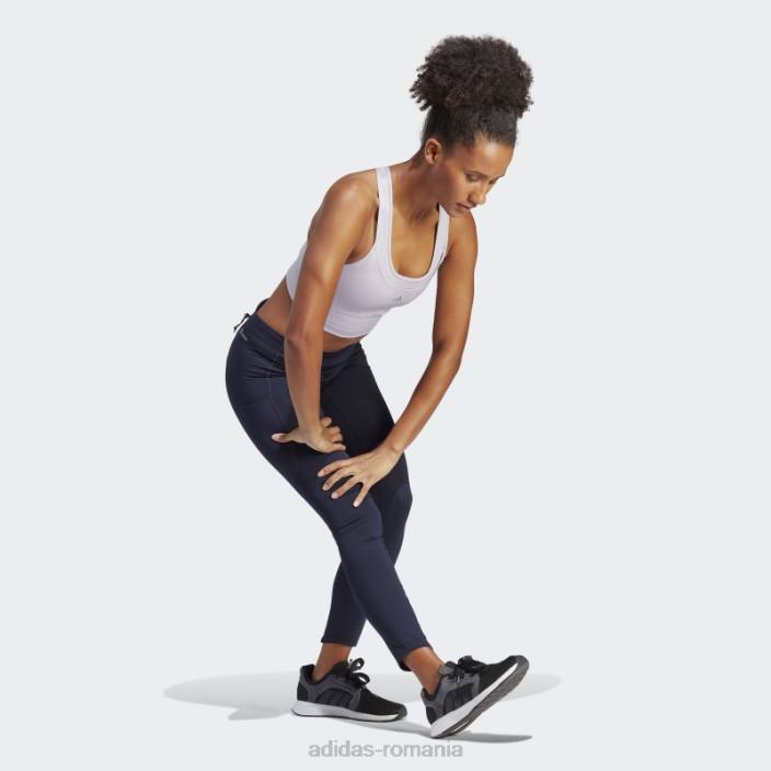 Adidas argintiu zori mediu sustinere alergare buzunar sutien fashion femei zori argintii 2JBN2295