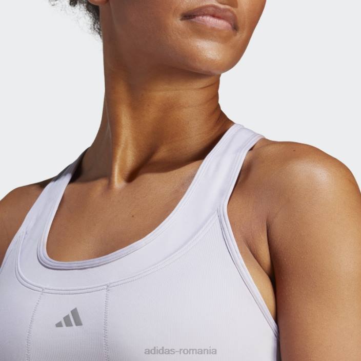 Adidas argintiu zori mediu sustinere alergare buzunar sutien fashion femei zori argintii 2JBN2295