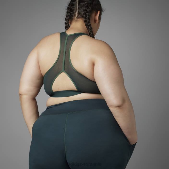 Adidas authentic balance yoga sutien mediu susținere (plus mărime) verde femei verde 2JBN10807