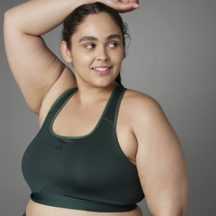 Adidas authentic balance yoga sutien mediu susținere (plus mărime) verde femei verde 2JBN10807
