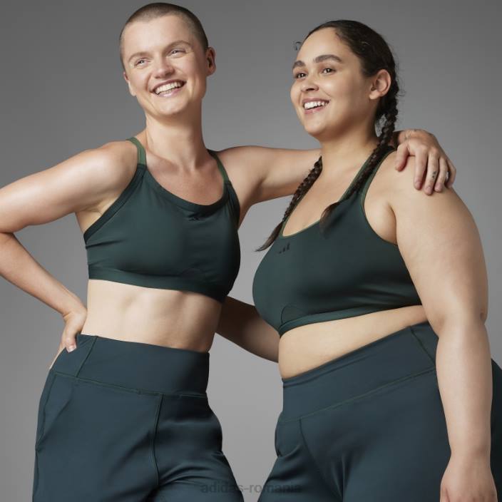 Adidas authentic balance yoga sutien mediu susținere (plus mărime) verde femei verde 2JBN10807