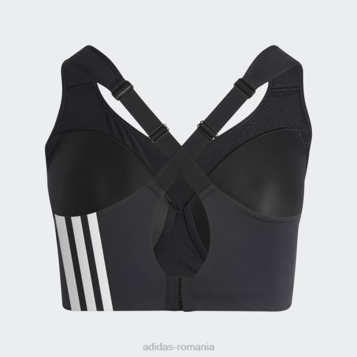 Adidas black tlrd impact training sutien de sustinere inalta (plus size) moda femei alb negru 2JBN9849