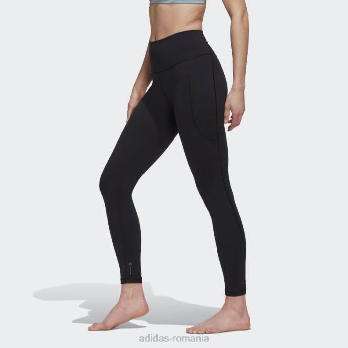 Adidas black yoga studio 7/8 jambiere fashion femei negru 2JBN2493
