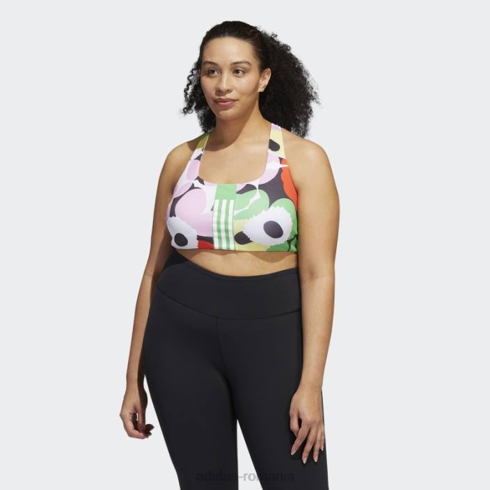 Adidas blaze orange sutien mediu pentru antrenament de nivel mai bun (mărime plus) femei portocaliu aprins 2JBN3052