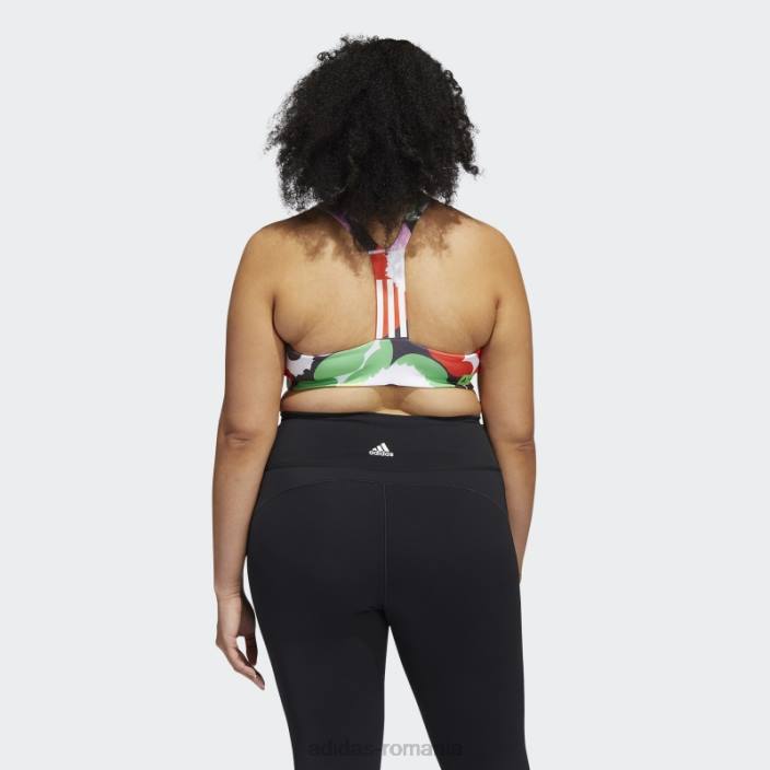 Adidas blaze orange sutien mediu pentru antrenament de nivel mai bun (mărime plus) femei portocaliu aprins 2JBN3052
