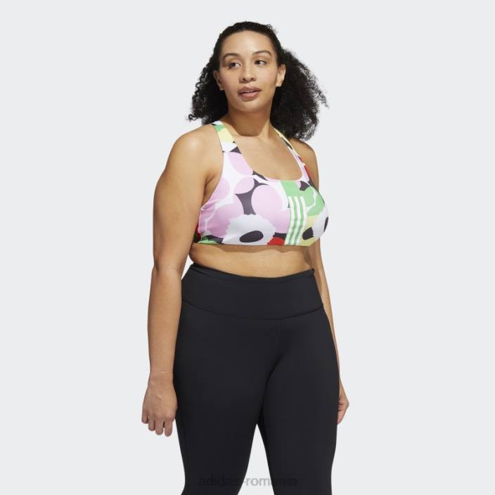 Adidas blaze orange sutien mediu pentru antrenament de nivel mai bun (mărime plus) femei portocaliu aprins 2JBN3052