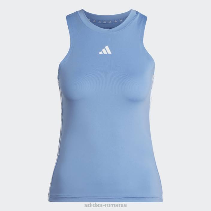 Adidas blue aeroready train essentials maiou regulat cu 3 dungi adidas femei albastru alb 2JBN9699