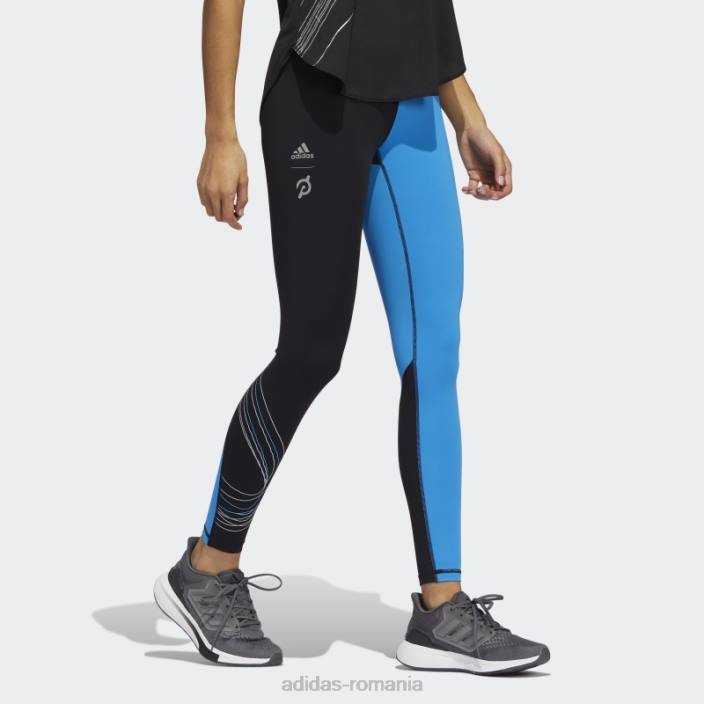 Adidas capabil de măreție colanți 7/8 negri femei negru/albastru 2JBN10562
