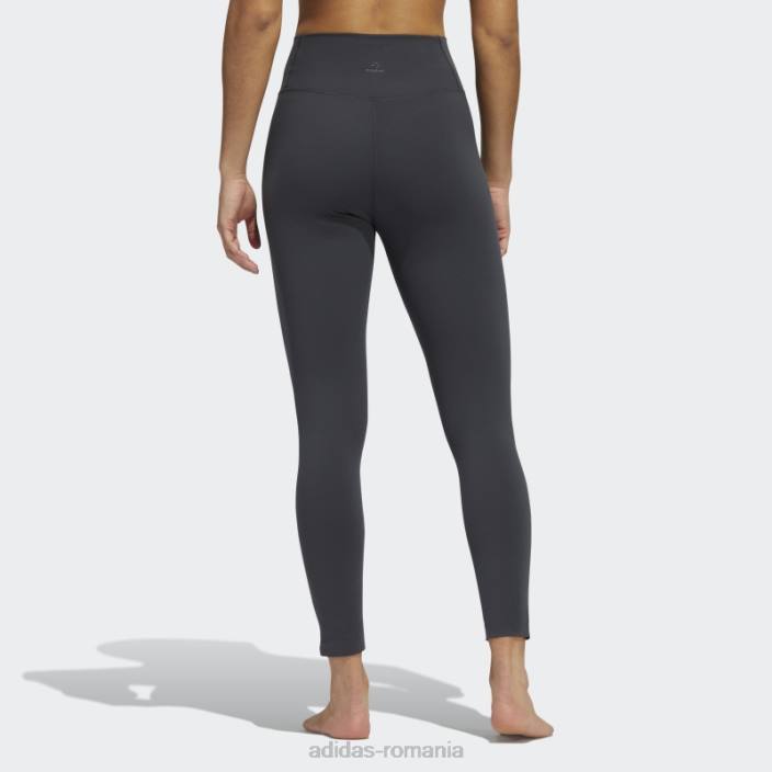 Adidas carbon yoga luxe studio 7/8 jambiere fashion femei carbon 2JBN9295
