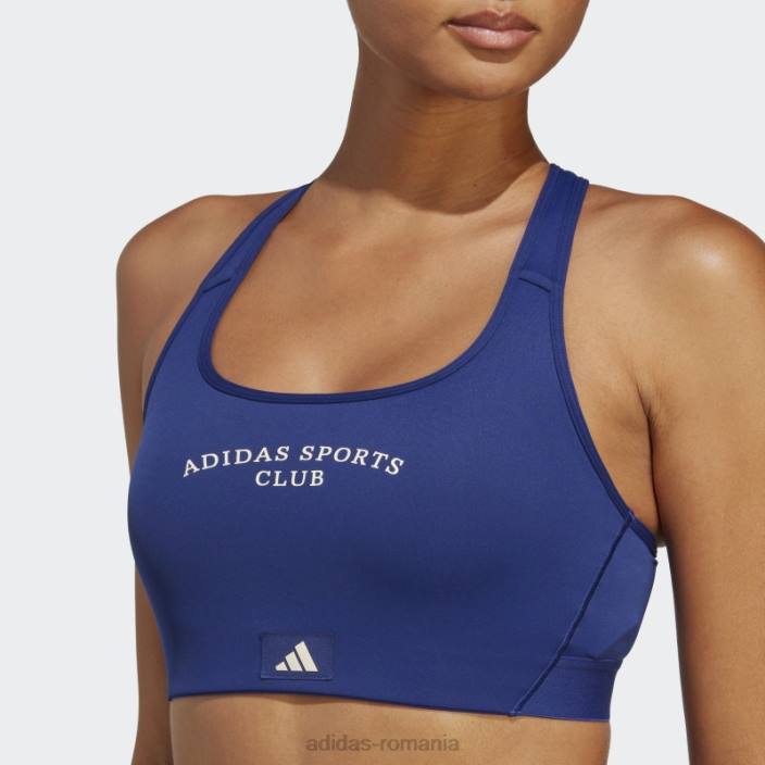 Adidas club sportiv sutien mediu susținere albastru victorie femei albastru victorie 2JBN17072