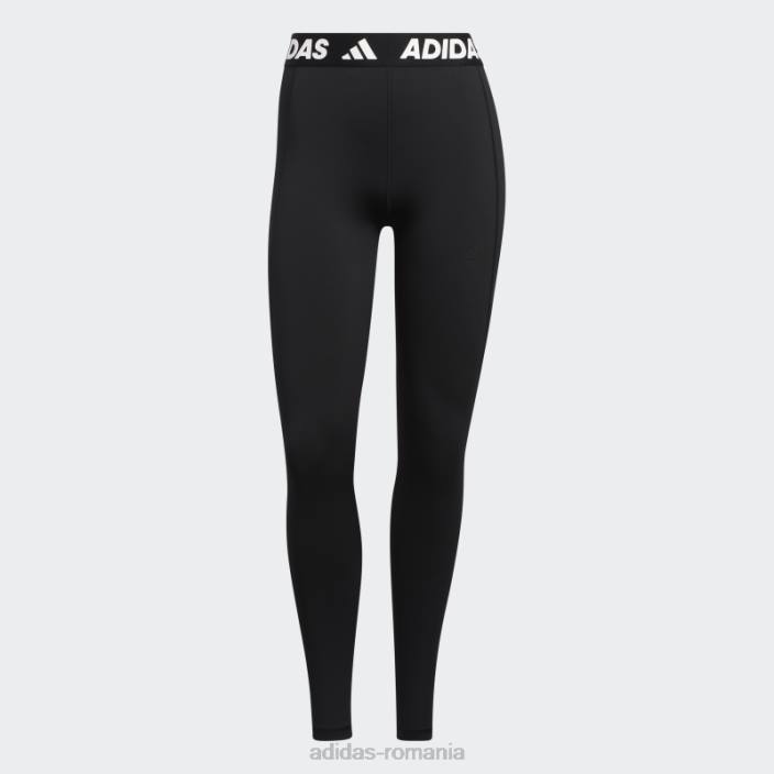 Adidas colanți lungi negri cu logo techfit grafic femei negru 2JBN3245