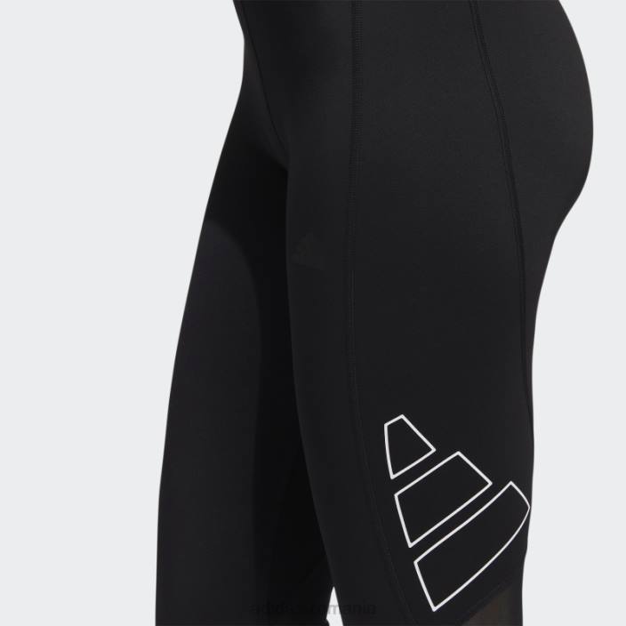 Adidas colanți lungi negri cu logo techfit grafic femei negru 2JBN3245