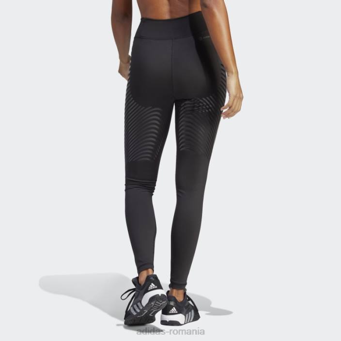 Adidas colanți negri techfit control pe lungime femei negru 2JBN9587