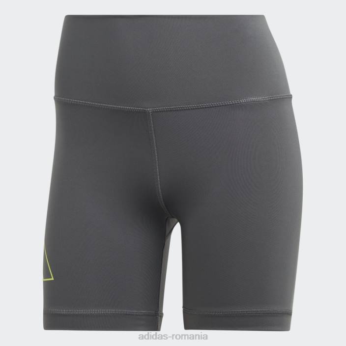 Adidas colanți scurți adidas, gri optime hyperbright training cu talie înaltă femei gri 2JBN9621
