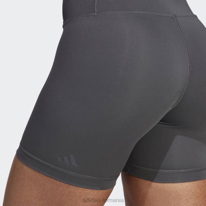Adidas colanți scurți adidas, gri optime hyperbright training cu talie înaltă femei gri 2JBN9621